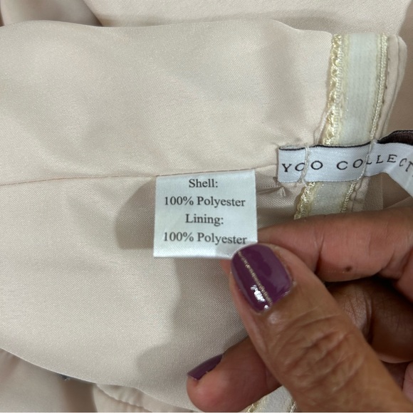 JENNY YOO Collection Bridesmaid Gown Strapless Knee Length Champagne Sz 8. - Picture 11 of 15